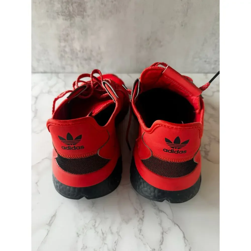 Adidas Nite Jogger Triple Red Boost Sneakers Mens 13 EF5415 - Picture 6 of 8